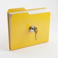 Secure document folder Royalty Free Stock Photo