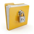 Secure document folder Royalty Free Stock Photo