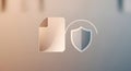 Secure Document Management: Protect your data with an AI-generated digital security solution. Royalty Free Stock Photo