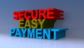 Secure easy payment on blue