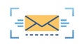 Secure Email or Encrypted Message Icon, vector design Generative AI Royalty Free Stock Photo