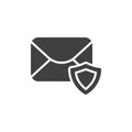 Secure email vector icon