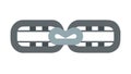Secure Enclosed Chain Link Icon, vector design Generative AI Royalty Free Stock Photo