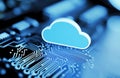 Secure encrypted storage and personal data protection are facilitated by abstract cloud computing technology, utilizing