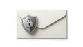 Secure envelope with shield and padlock symbol Royalty Free Stock Photo