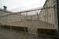 Secure exercise yard at historic prison