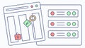 Secure File Access Control User Interface Vector Design, vector design Generative AI Royalty Free Stock Photo