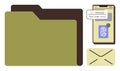 Secure File Sharing with Two-Factor Authentication and Biometric Access Royalty Free Stock Photo
