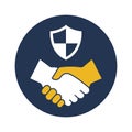 Secure friendship Vector Icon which can easily modify or edit