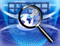 Secure Global Information Technology key Royalty Free Stock Photo