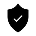 Secure glyph flat vector icon Royalty Free Stock Photo