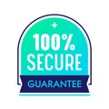 Secure Guarantee Satisfaction Label, Commercial Banner Marketing Promotion Certificate, Excellent Product Control Royalty Free Stock Photo