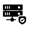 Secure vector glyph flat icon Royalty Free Stock Photo