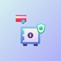 Secure icons set collection with smooth style coloring Royalty Free Stock Photo