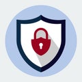 Secure internet Flat design icon