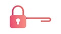 Secure Key and Padlock Access Icon, vector design Generative AI Royalty Free Stock Photo