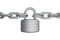 Secure lock and chain