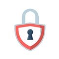 Secure lock symbol vector illustration Royalty Free Stock Photo