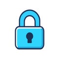 Secure lock symbol vector illustration Royalty Free Stock Photo