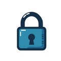 Secure lock symbol vector illustration Royalty Free Stock Photo