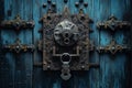 Secure Locked door. Generate Ai