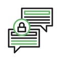 Secure Messaging Icon Image.