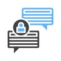 Secure Messaging Icon Image.