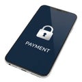Secure mobile payment interface Royalty Free Stock Photo