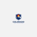 Secure mountain logo, colorado mountain, safety logo
