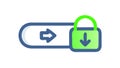 Secure Navigation Icon: Protected Web Browsing & Links, vector design Generative AI Royalty Free Stock Photo