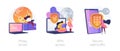 Secure internet access vector concept metaphors.
