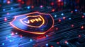 Secure online activities with advanced ai technology and vpn services in modern digital environments Royalty Free Stock Photo