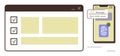 Secure Online Authentication via Two-Factor Verification and Biometric Fingerprint Recognition Royalty Free Stock Photo