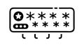 Secure Password Entry Field with Asterisks, User Login Interface, vector design Generative AI Royalty Free Stock Photo