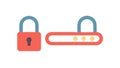 Secure Password Input Field Lock Icon, vector design Generative AI Royalty Free Stock Photo