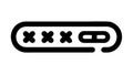 Secure Password Input Icon: User Login Private Information, vector design Generative AI Royalty Free Stock Photo