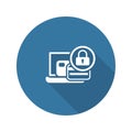 Secure Payment Icon. Flat Design Royalty Free Stock Photo