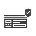 Secure Payment Icon Image. Royalty Free Stock Photo