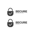 Secure payment icon ssl encryption transaction Royalty Free Stock Photo