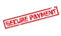 Secure Payment rubber stamp Royalty Free Stock Photo