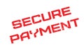 Secure Payment rubber stamp Royalty Free Stock Photo