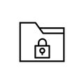 Locked Folder Vector Icon