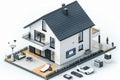 Secure remote locations with a digital alarm system that uses dual cameras for monitoring and loud crime signaling.