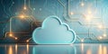 Secure and Scalable Cloud Database for Efficient Data Storage A Minimalist Approach to Cloud Computing Royalty Free Stock Photo
