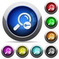 Secure search round glossy buttons