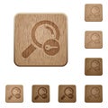 Secure search wooden buttons