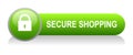 Secure shoping icon button