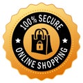 Secure shopping icon Royalty Free Stock Photo