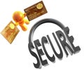 Secure shopping icon symbol Royalty Free Stock Photo