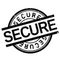 Secure stamp rubber grunge